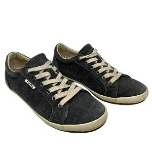 Taos Star Sneaker Size 9 EU 40 Dark Gray Canvas Lace-up Arch Support